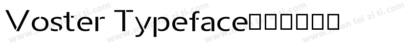Voster Typeface字体转换